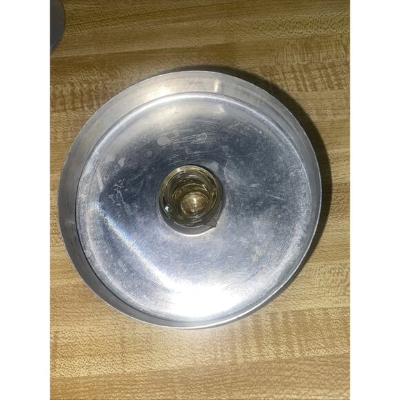 VINTAGE COMET 9-CUP CAPACITY ALUMINUM COFFEE POT PERCOLATOR WITH COPPER HANDLES - Picture 10 of 11